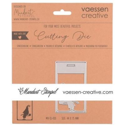 Vaessen Creative Mundart Stanzschablone - Kobold-Etikett